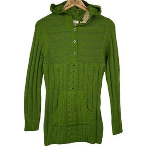 NWTβMediumΒ ARIZONA JEAN CO Green Hooded Sweater